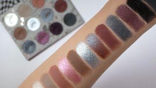 ColouPop Trouble Maker Shadow Palette Live Swatches