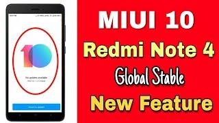 Redmi Note 4 MIUI 10 10.1.1.0 Global Stable Update New Features | How To Get Official