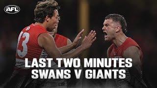 Last Two Minutes: Sydney Swans v GWS Giants | Qualifying Final | AFL