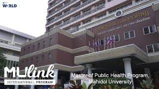 Master of Public Health Program, Mahidol University : MU Link [by Mahidol World]