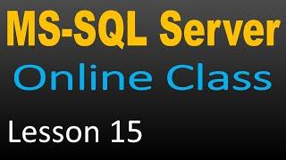 SQL Server Online Class 15 - Control statements in T-SQL Part 1