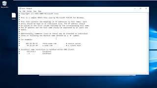 How To Edit Hosts File in Windows 10