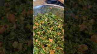 The Best Spicy Kale Salad Ever Made! #food #foodie #shorts