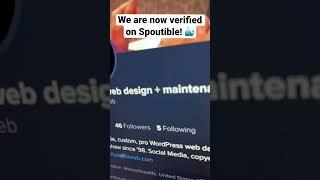 kaleidweb design + maintenance is now officially verified on Spoutible!