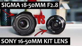 Sigma 18-50mm f2.8  Vs Sony 16-50mm F3.5-5.6 KIT LENS | The Battle of the Compact ZOOMS!