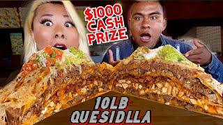 $1000 CASH PRIZE!! 10LB QUESADILLA CHALLENGE IN Las Vegas!! #RainaisCrazy ft. @Juanwaterbottle