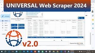 UNIVERSAL Web Scraper v2.0 | Extract Emails, Phone Numbers & All Social Links | 2024