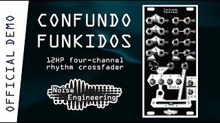 Confundo Funkidos four-channel rhythm crossfader from Noise Engineering