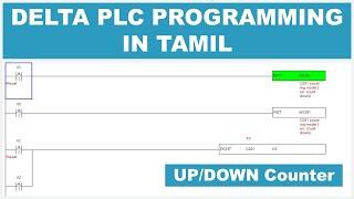 07 Delta PLC Programming in Tamil | Working With Counters | 16Bit 32Bit Up/Down | WPLSoft