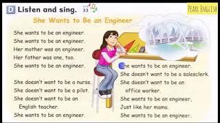 SHE WANTS TO BE AN ENGINEER (Let's go 4 unit 2)#kidssong