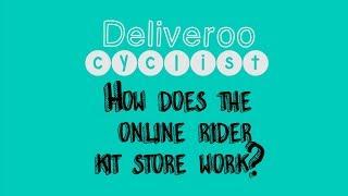 How does the Deliveroo online rider store work?