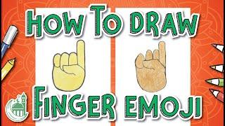 How To Draw Finger Emoji Pointing Up ️