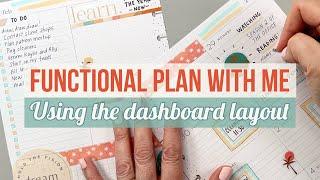 Functional Plan With Me -Decorating & Writing in my Dashboard Happy Planner! Inspired by a Patron