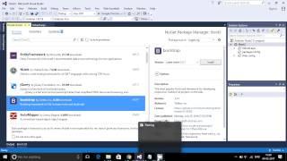 How to add Bootstrap in Visual Studio 2015 asp.net c# 5.0