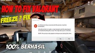 HOW TO FIX FREEZE, FPS DROP, a critical error has occurred IN VALORANT (Bahasa Indonesia)