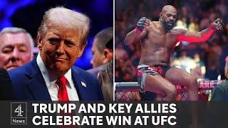 Trump, Musk and key allies celebrate election win at UFC