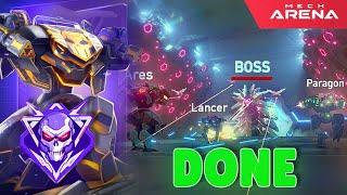 PvE Mode: Last BOOS fight!  All Levels 1-8 done! | Ares Onslaught Event | Mech Arena