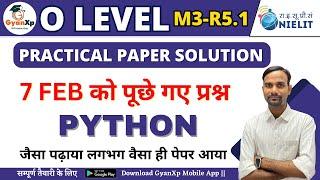 7 Feb 2024 O Level Python (PR3) Practical Paper Solution || O Level Practical Paper || GyanXp