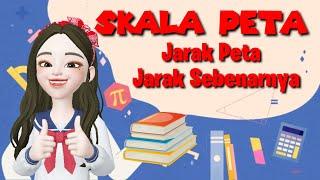 Menentukan Skala Peta, Jarak Peta dan Jarak Sebenarnya #perbandingankelas7