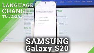 How to Change Language on SAMSUNG Galaxy S20 –  Language Settings