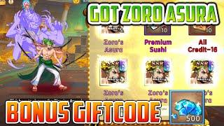 Finally I Got Zoro Asura bonus Giftcode - Island Battle Super Pirates I Pirate Treasure