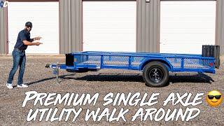 Premium Single Axle Utility Trailer Walk Around | Diamond C