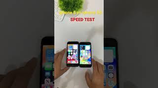 Iphone 8 vs Iphone SE 2020 Speed test #shorts