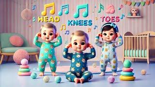 Head, Shoulders, Knees, and Toes:| nursery rhymes  |@jollyjigglespoems