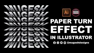 Paper Turn Effect in illustrator