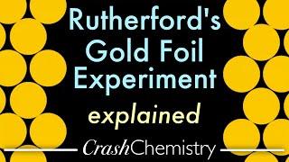 Rutherford's Gold Foil Experiment, Explained — Discovering the Nucleus. Crash Chemistry Academy