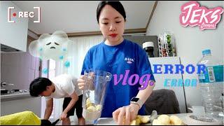 Un día en CASA como recién CASADOS | Qué estrés COCINANDO esto! - JEKS ft. JIN Coreanos #vlog