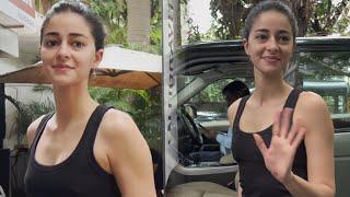 Ananya Pandey Spotted Outside Gym In Bandra