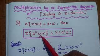 Properties of Z - Transform - Part 1