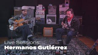 Stripped down performance by Hermanos Gutiérrez, "Thunderbird" in the Indie Lounge