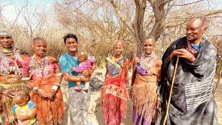 Santal Visit Datoga Tribe Family in Tanzania