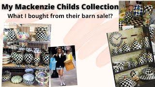 My Mackenzie Childs collection and Barn Sale Haul!