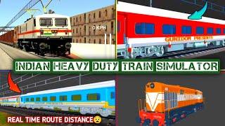 Indian Heavy Duty Train Simulator | Msts Android | Longest Route | Real Time Journey | Ishu K Tech