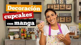  DECORACIÓN CUPCAKES CON MANGA 