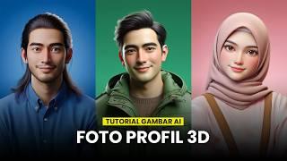How to Create a 3D Profile Photo using AI - Bing AI Tutorial #4
