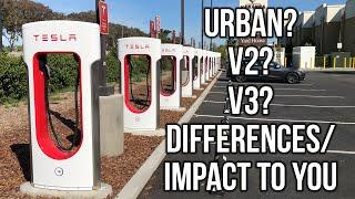 Tesla Superchargers? Urban? V2? V3?  What Are The Differences, Identify And What It Means For You
