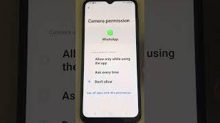 Front camera not working in WhatsApp video call - Fix