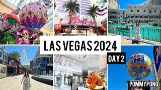 เที่ยว Las Vegas 2024 เดิน Las Vegas Strip ชม Bellagio Garden ดูฟลามิงโก ทาน Best Buffet Las Vegas