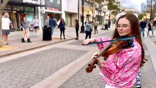 Santa Monica Street Violinist | Sweet Child O’ Mine - Guns N’ Roses - Holly May Violin Cover Busking