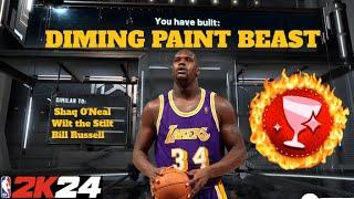 *NEW* BEST INSIDE CENTER BUILD IN NBA 2K24! MOST OVERPOWERED DEMIGOD CENTER BUILD IN NBA 2K24!