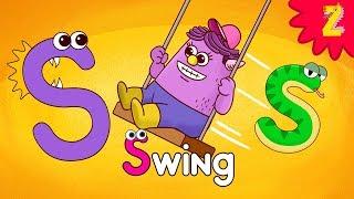 "I am S!" Monster Alphabet Letter S Song l Phonics for kids l ZooZooSong!