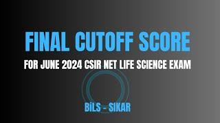 CSIR NET JUNE 2024 FINAL CUTOFF DATE -  CSIR HRDG Takes Time to Declare Final Result