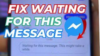 Fix Messenger Waiting for this Message This might take a while Error Problem