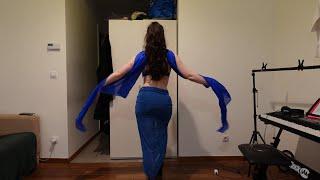 ASMR try on oriental dance costumes and props