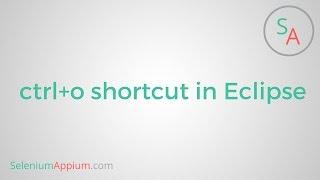 #6 ctrl+o shortcut in Eclipse