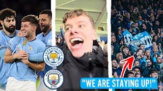 Fans Sing “WE ARE STAYING UP” As Manchester City FINALLY Win A Game!